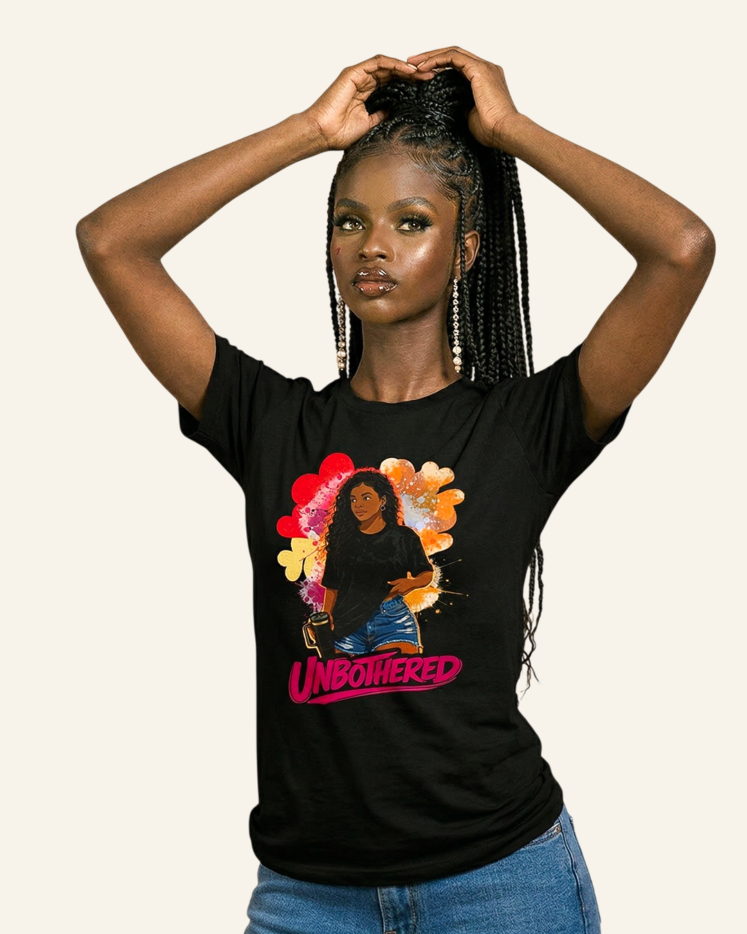 Unbothered Heart Graphic Tee – Bold Women’s T-Shirt