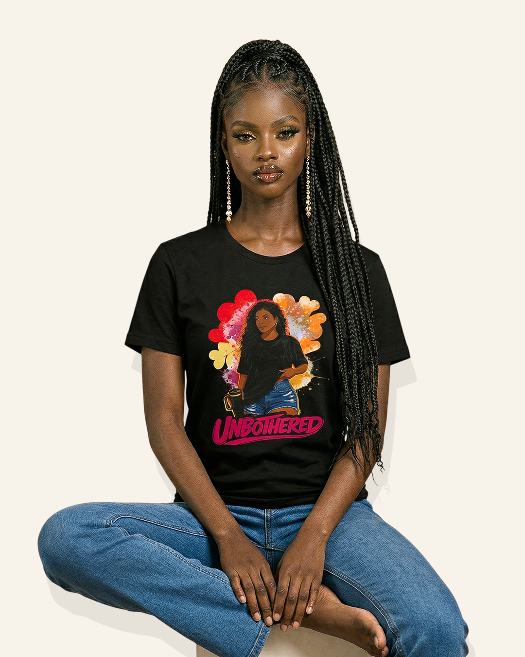 Unbothered Heart Graphic Tee – Bold Women’s T-Shirt