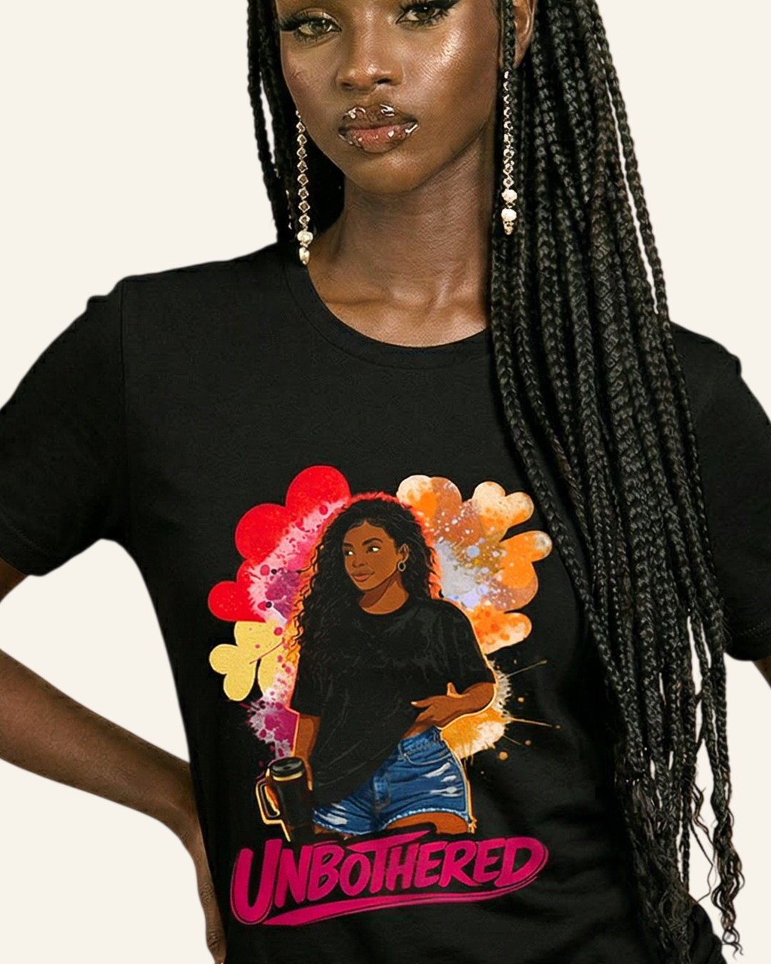 Unbothered Heart Graphic Tee – Bold Women’s T-Shirt