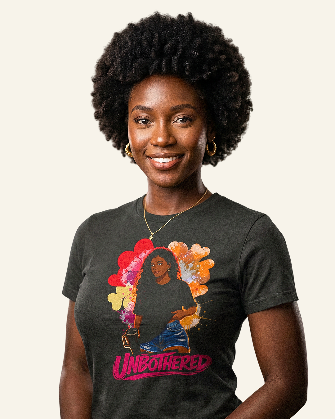 Unbothered Heart Graphic Tee – Bold Women’s T-Shirt