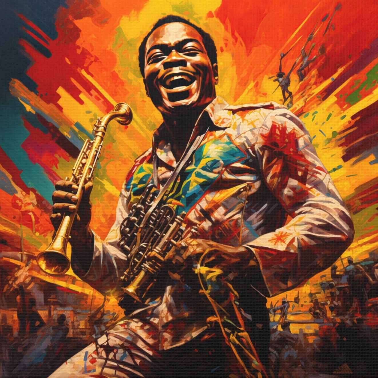 FELA, King of Afrobeat (Canvas Stretched, 0.75")