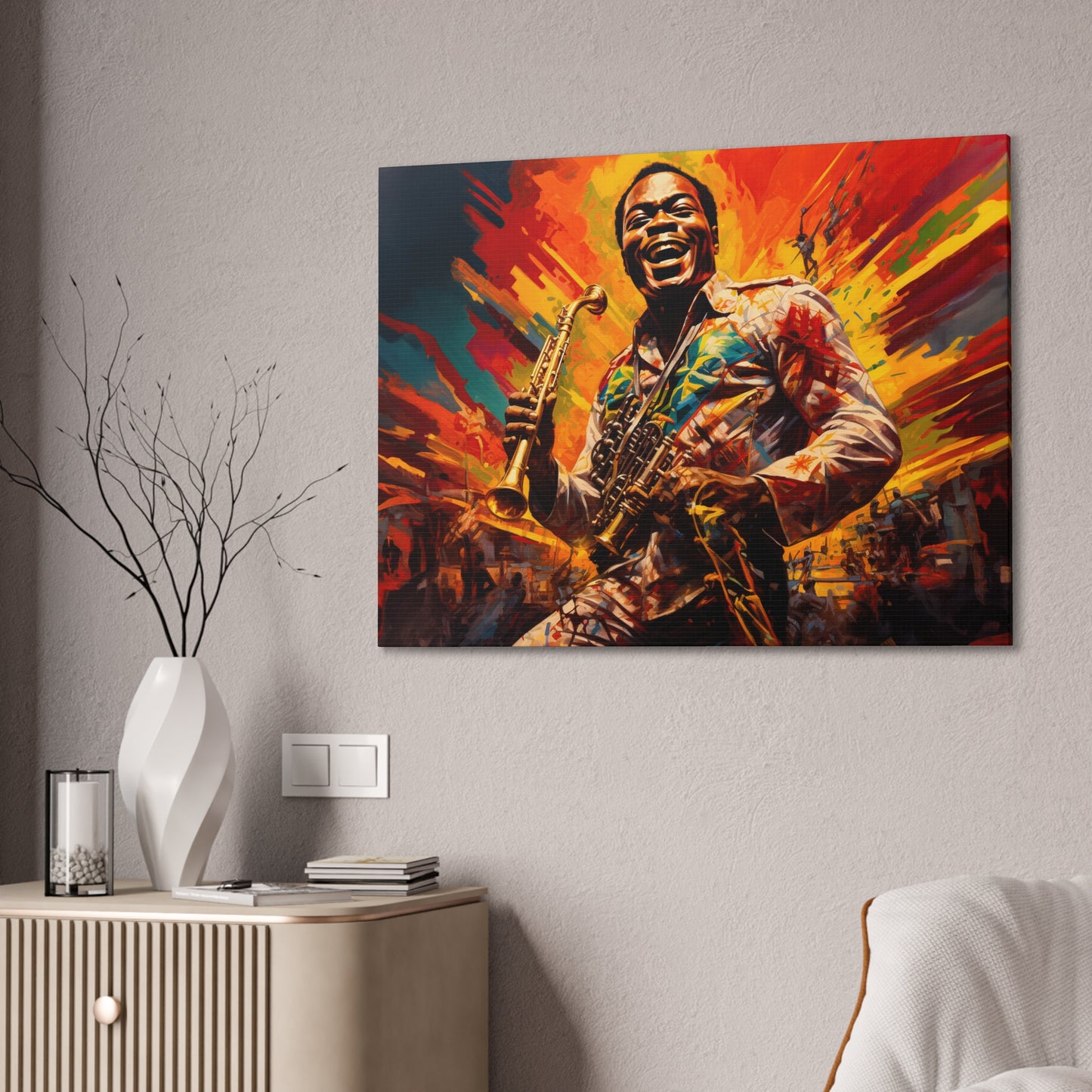 FELA, King of Afrobeat (Canvas Stretched, 0.75")